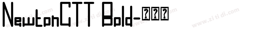 NewtonCTT Bold字体转换